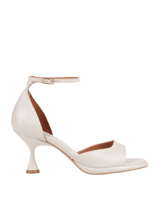 Angel Alarcon White Sandals