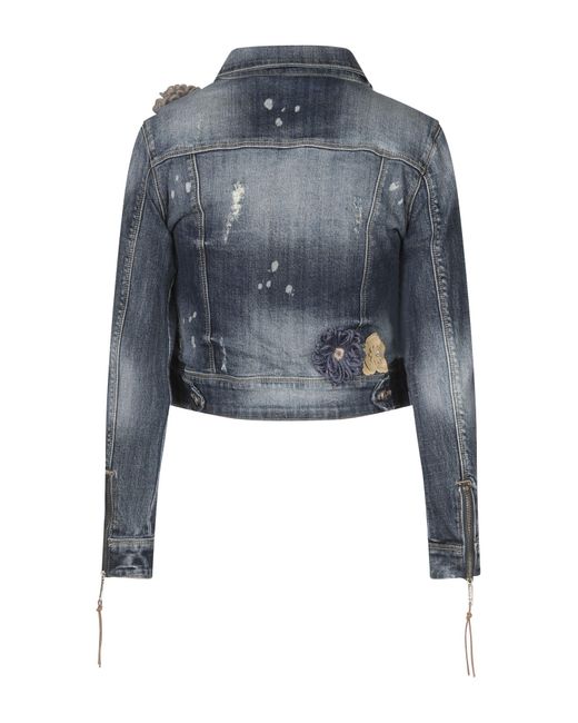 Fracomina Blue Denim Outerwear
