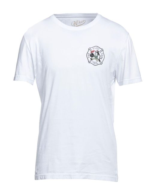 Bl'ker White T-shirt for men