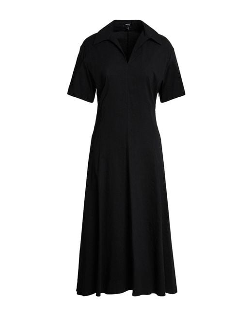 Theory Black Midi Dress