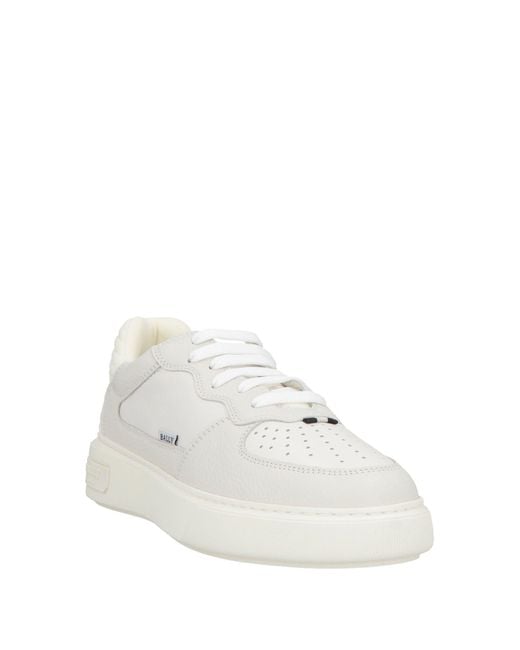 Bally White Sneakers Cow Leather for men
