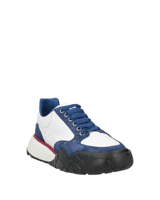McQueen Blue Midnight Sneakers Leather for men