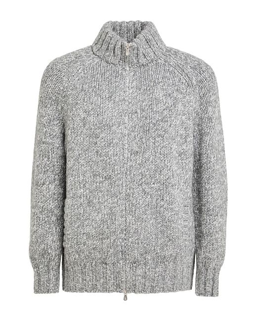 Brunello Cucinelli Strickjacke in Gray für Herren