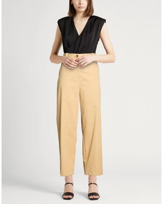 Khaite Natural Pants Cotton