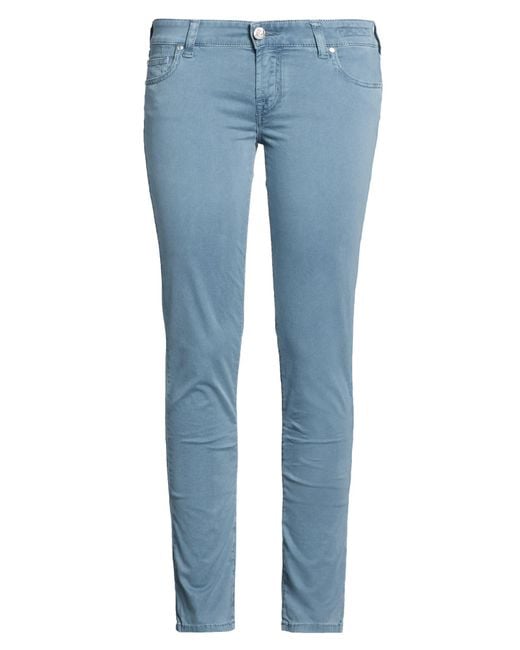 Jacob Cohen Blue Pants Cotton, Elastane