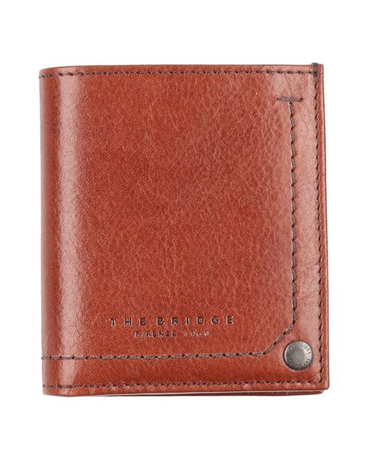 The Bridge Red Wallet for men