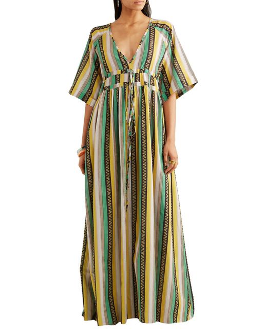 Eywasouls Malibu Green Maxi Dress