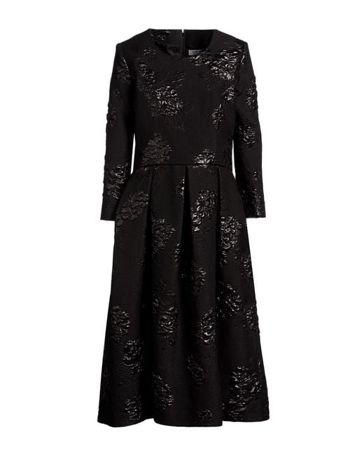 Comme des Garçons Black Midi Dress Polyester, Rayon, Nylon, Silk