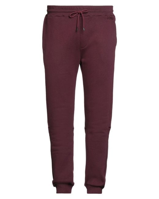 Dondup Purple Pants Cotton, Elastane for men