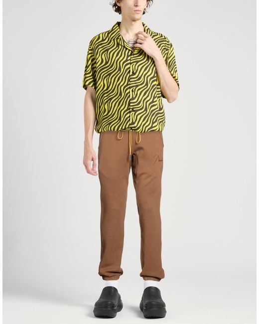 Rhude Brown Pants Cotton for men