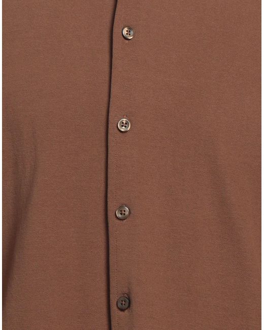 Camisa Gran Sasso de hombre de color Brown