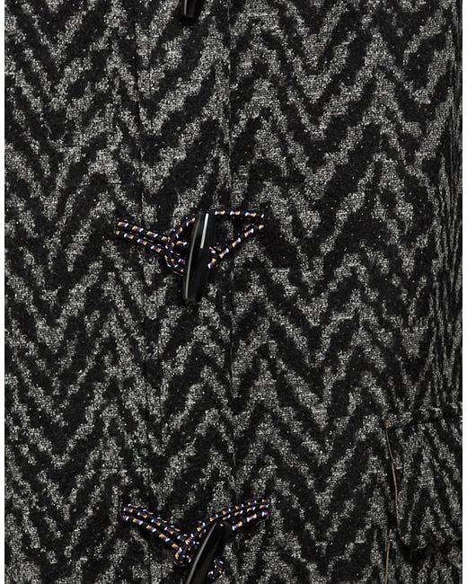 Kris Van Assche Black Coat Wool, Polyamide for men