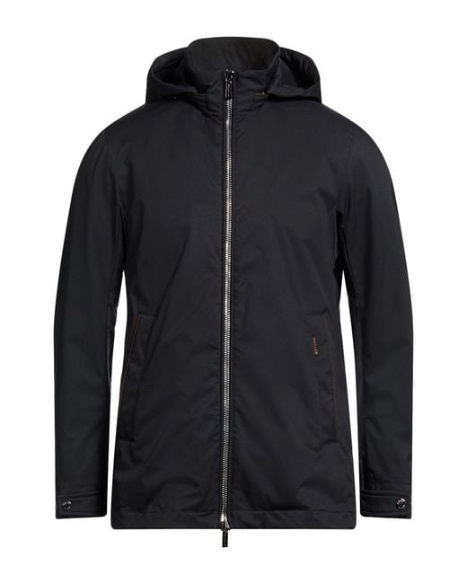 Moorer Black Midnight Jacket Polyester, Polyurethane for men