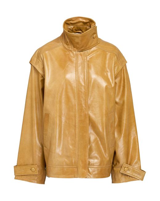 REMAIN Birger Christensen Metallic Marigold Jacket Sheepskin
