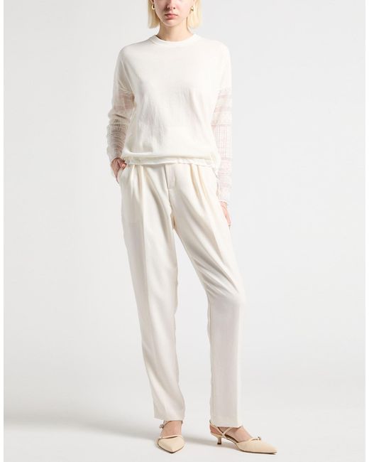 Ba&sh White Pants Polyester