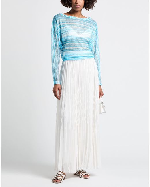 Peserico White Maxi Skirt Polyester