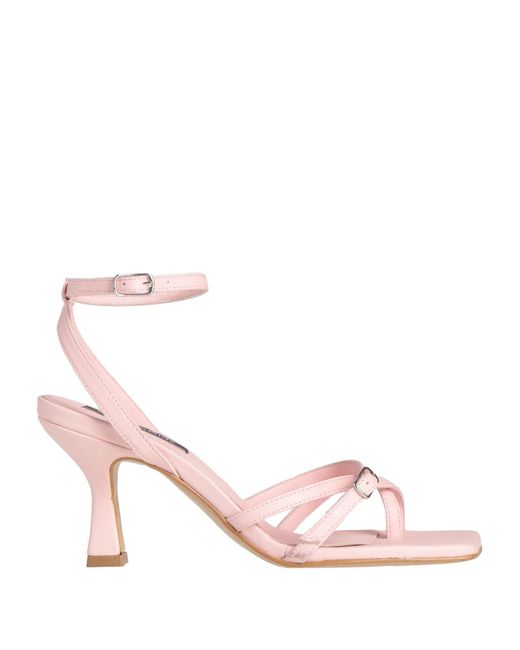 GISÉL MOIRÉ Pink Sandals