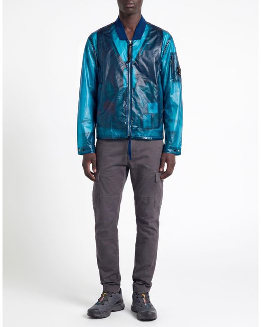 C P Company Blue Jacket Polyurethane for men
