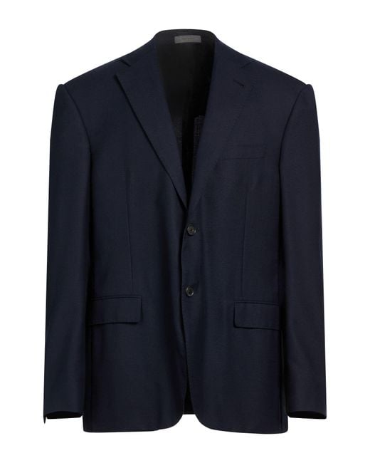 Corneliani Blue Blazer Virgin Wool for men
