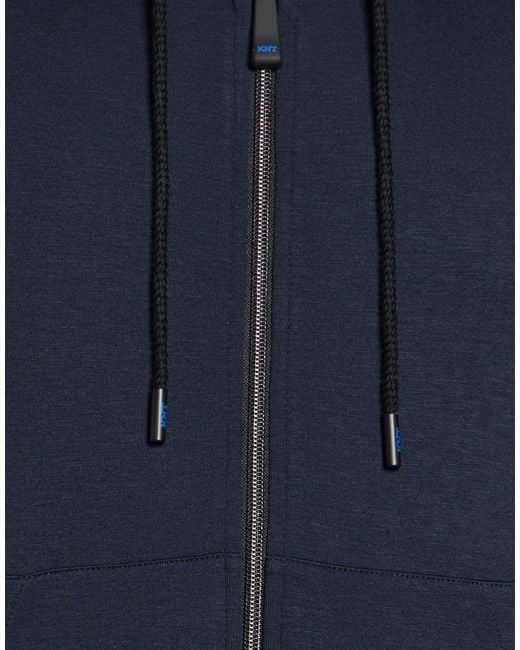 Kiton Blue Midnight Sweatshirt Viscose, Elastane for men
