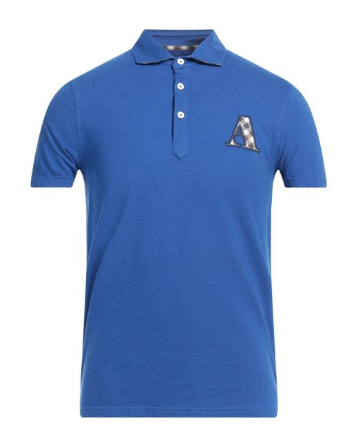 Aquascutum Blue Polo Shirt for men