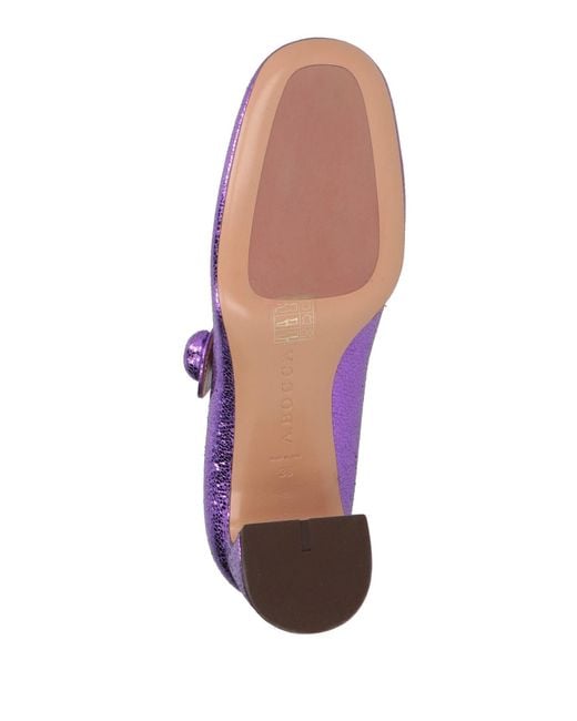 A.Bocca Purple Pumps Leather
