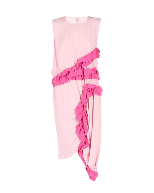 Marni Pink 3/4 Length Dress