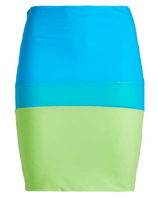 The Attico Blue Mini Skirt