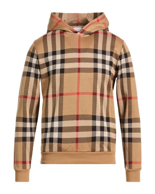 Burberry Brown Camel Sweatshirt Cotton, Elastane for men