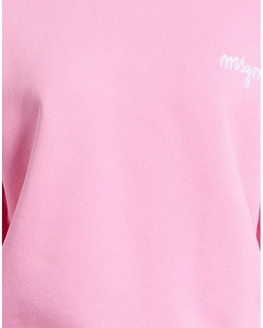 MSGM Pink Sweatshirt Cotton