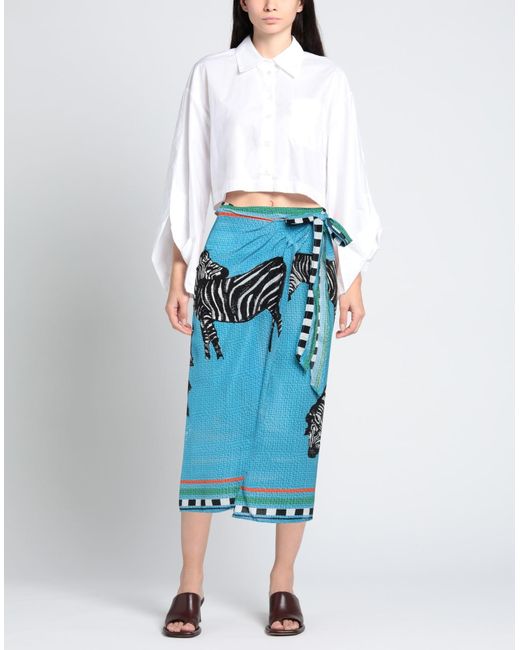 Stella Jean Blue Maxi Skirt