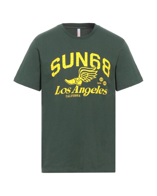 Sun 68 Green T-shirt for men