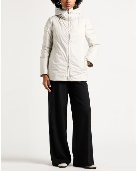 Moorer White Puffer Polyester, Polyurethane, Polyamide