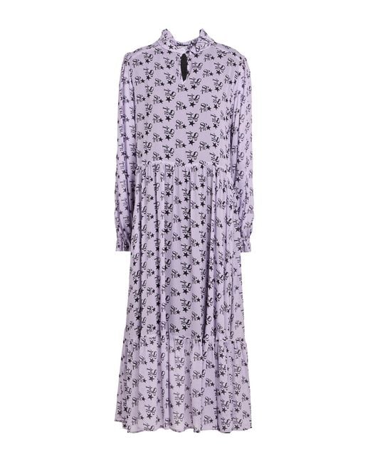 Shirtaporter Purple Lilac Midi Dress Viscose