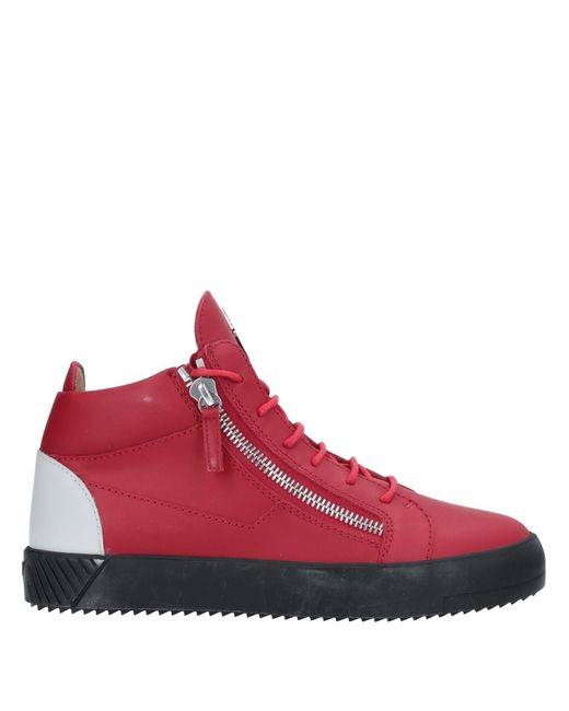 giuseppe zanotti red sneakers
