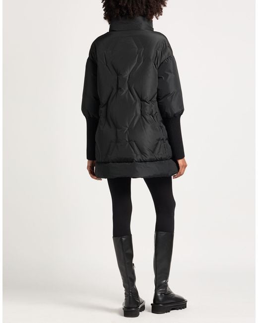 Moorer Black Puffer Polyester, Virgin Wool