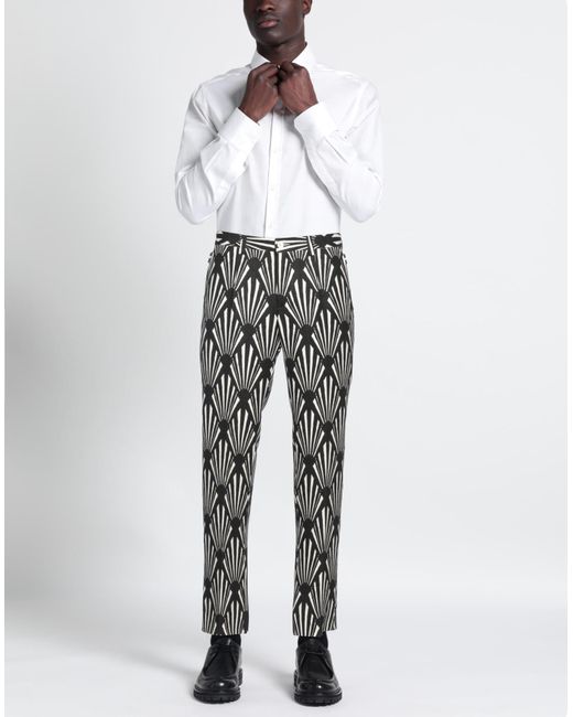 Dolce & Gabbana Gray Pants Hemp, Linen for men
