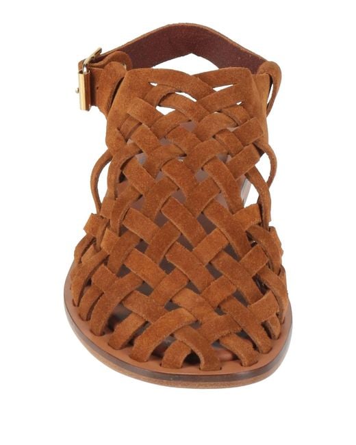 Mansur Gavriel Brown Sandals