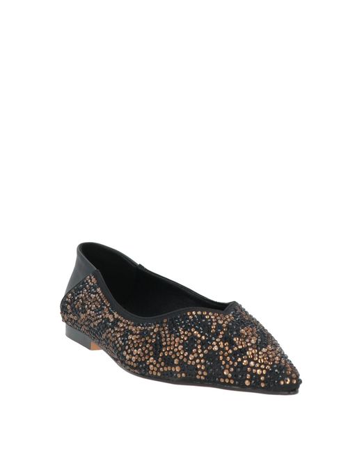 Twenty Four Haitch Black Ballet Flats