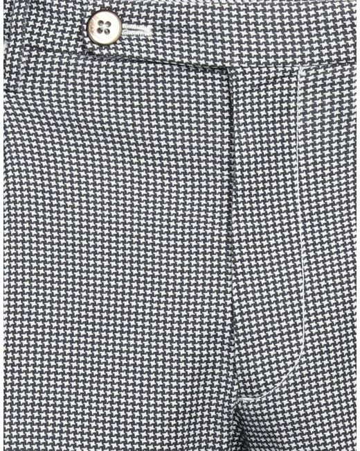 Michael Coal Gray Pants Cotton, Wool, Elastane for men