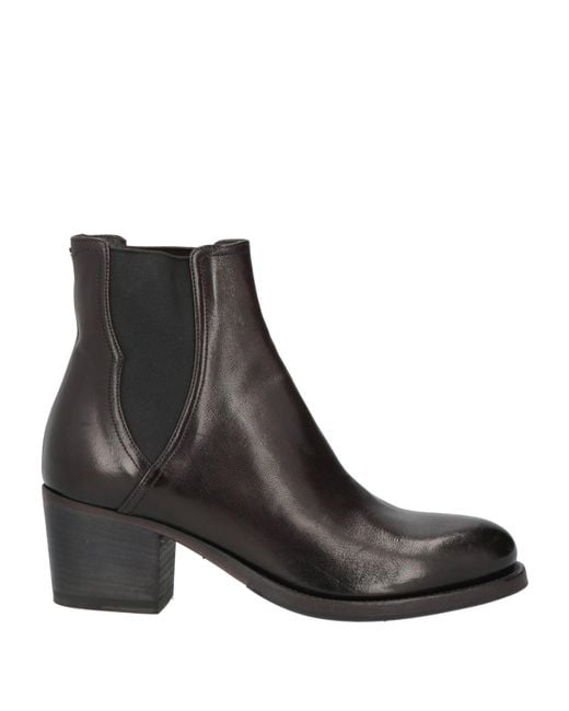 Pantanetti Black Ankle Boots Leather