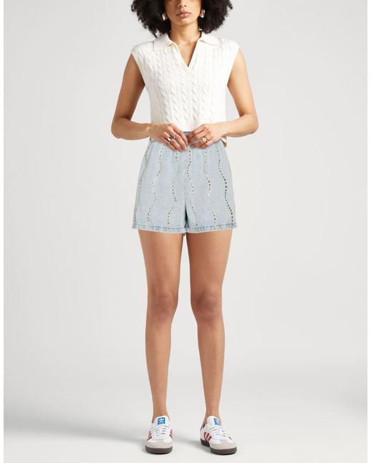 Sandro Blue Denim Shorts