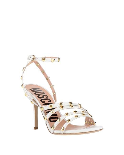 Moschino Metallic Sandals