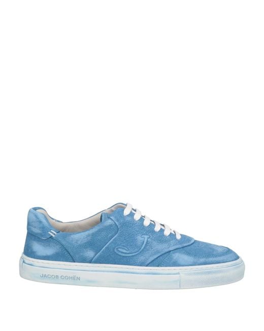 Jacob Cohen Blue Sneakers Leather for men