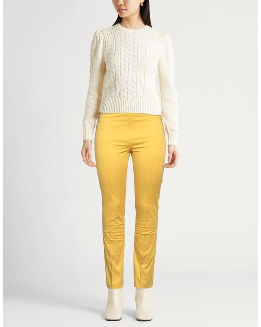 Akris Yellow Pants Cotton, Elastane