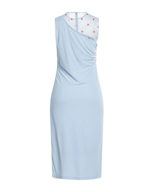 Givenchy Blue Sky Midi Dress Viscose, Polyamide, Elastane