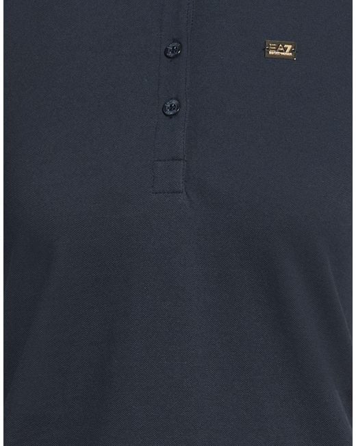EA7 Blue Polo Shirts