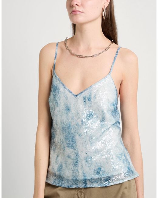 Le twins Blue Top Polyester, Elastane