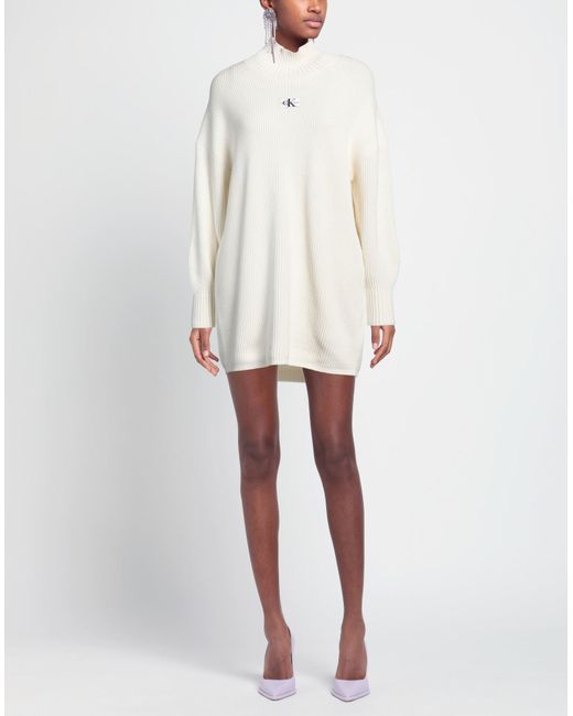 Robe courte Calvin Klein en coloris White
