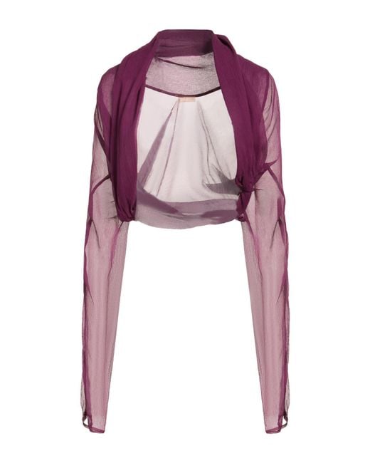 John Galliano Red Shrug Silk